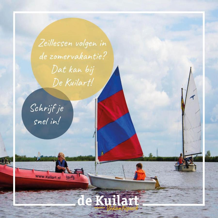 Stacaravan Op 5 Sterren Vakantiepark De Kuilart Friesland Aan Het Meer Met Zwembad 5P 237 考德姆 外观 照片